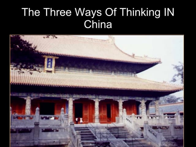 Confucianism, buddhism, daoism