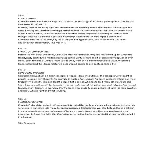 Confucianism In Korea -Spoken-