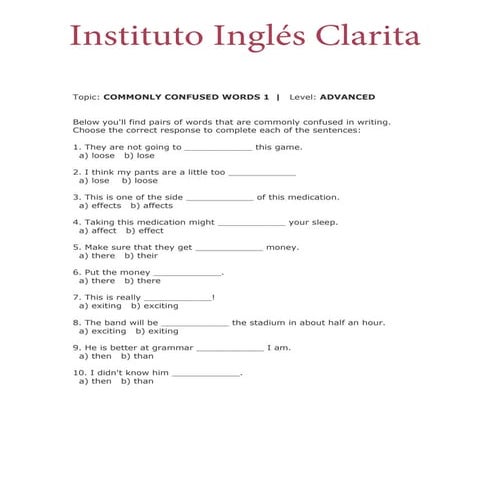 Worksheet French regular -er verbs | DOC