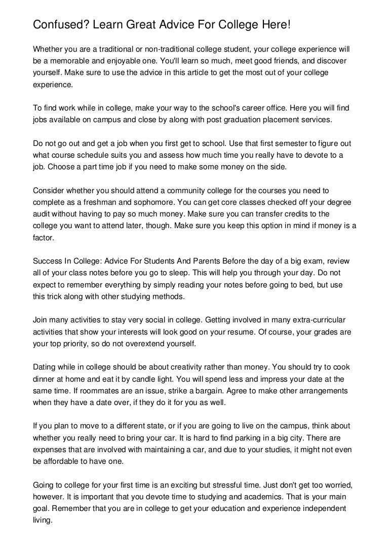 dating while going to college