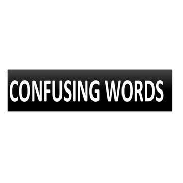 Confusing words
