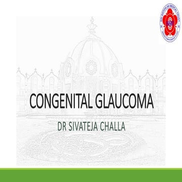 Congenital glaucomas