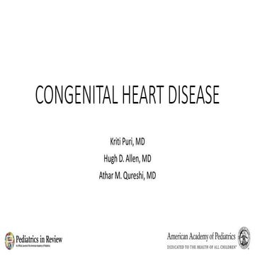 Radiographic Presentation of Congenital Heart Disease | PPTX
