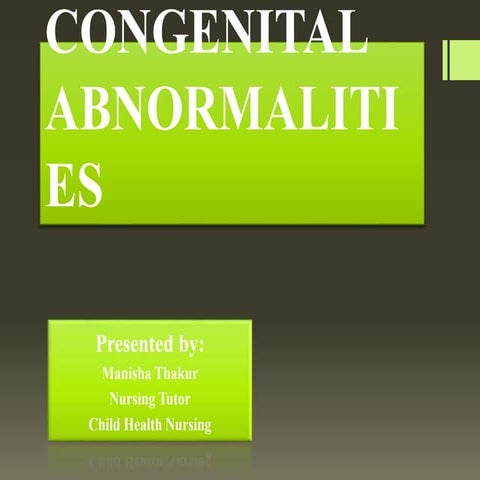 Congenital Abnormalities