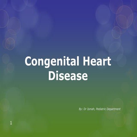 Congenital heart disease