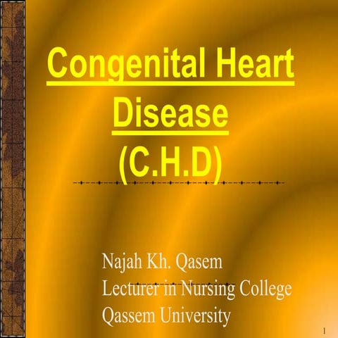 Congenital heart disease