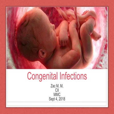 Congenital infections zac