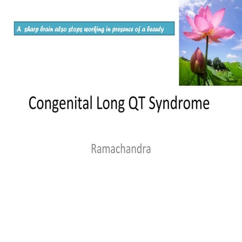 Congenital long qt syndrome