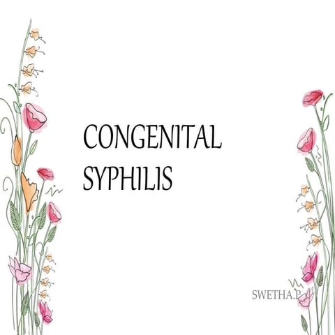 Congenital syphilis
