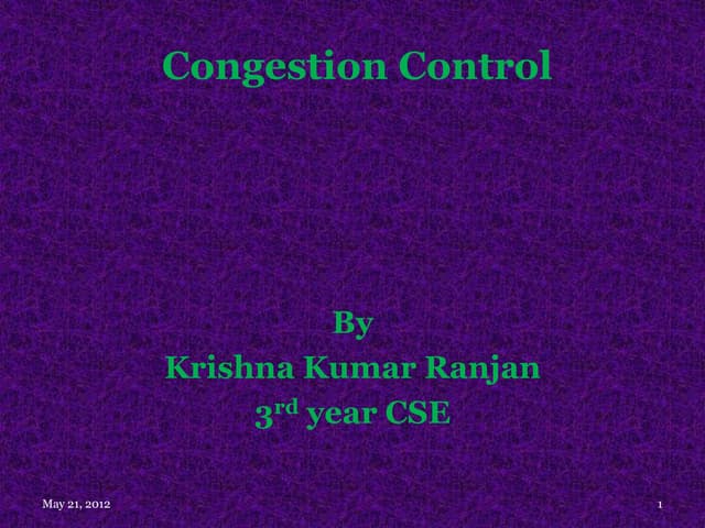 Congestion control