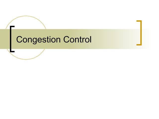 Computer Networks Network congestion.ppt