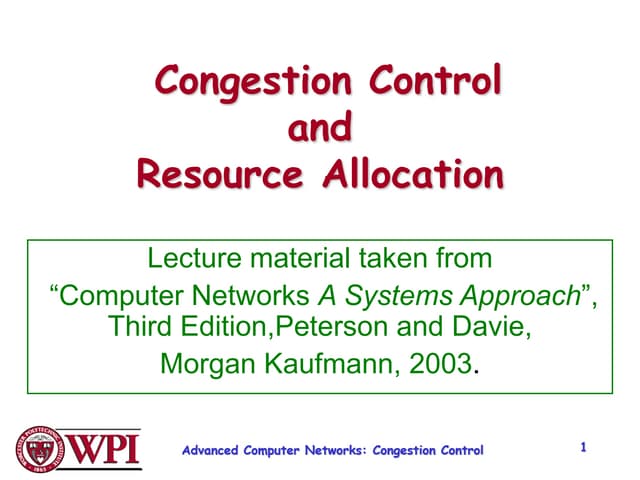 Congestion control