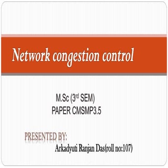 Congestion control 