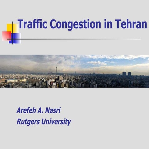 Congestion In Tehran