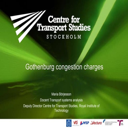 Congestion pricing in Gothenburg