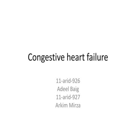 Congestive heart failure