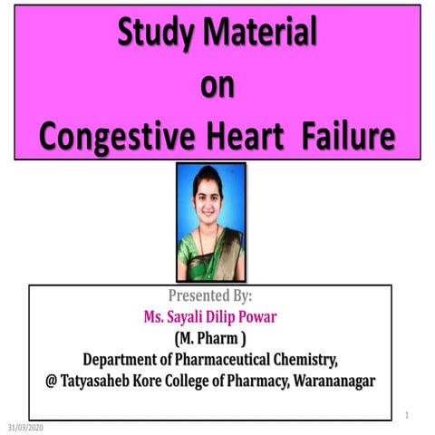 Congestive heart failure | PPTX