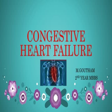 Drugs for Congestive Heart Failure | PPT