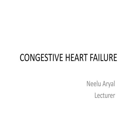 Congestive heart failure   