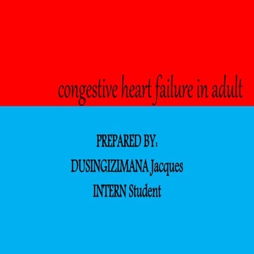Congestive Heart Failure Case Presentation | PDF
