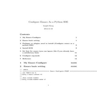 Congfigure python as_ide