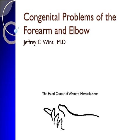 Comprehensive OMT Classification System for Congenital Hand and Upper ...