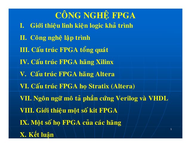 Cong nghe fpga   bao cao