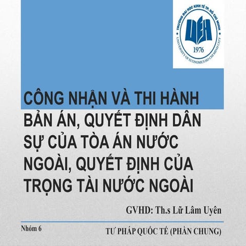 Cong nhan va cho thi hanh ban an, quyet dinh cua TANN, quyet dinh cua TTNN