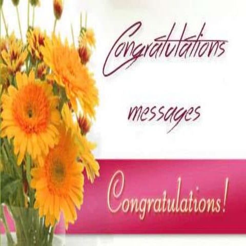 Sample Congratulations Messages | PPTX