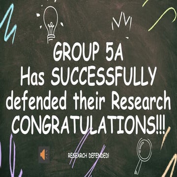 CONGRATULATORY defense format powerpoint