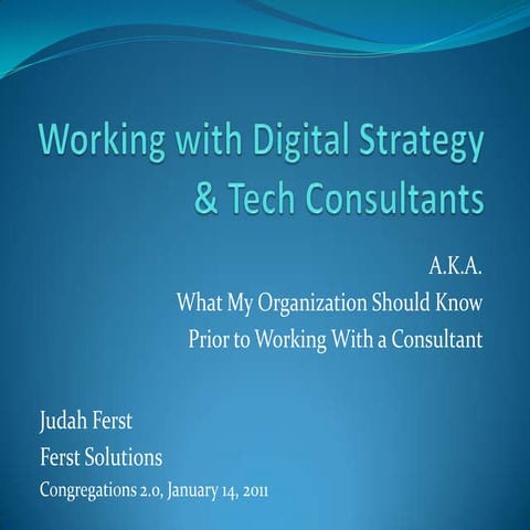 Congregations 2.0 Presentation