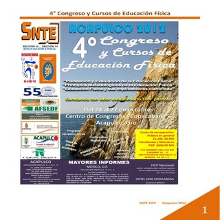 Congreso acapulco 2012 snte fiep