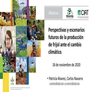 Perspectivas y escenario futuros de la producción de frijol ante el cambio cl...