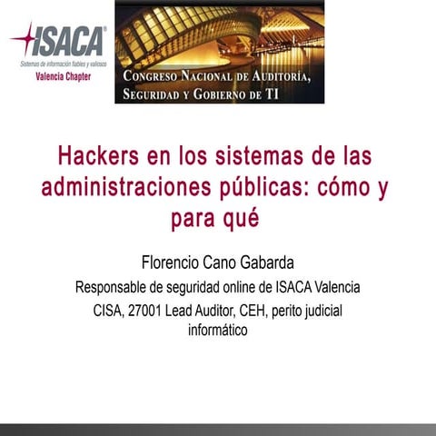 Hackers en los sistemas de las administraciones públicas