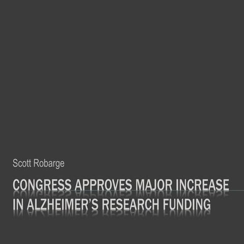 Congress Approves Major Increase in Alzheimer’s Research Funding