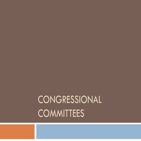 Congressional committees
