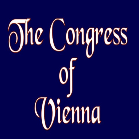 The Congress of Vienna