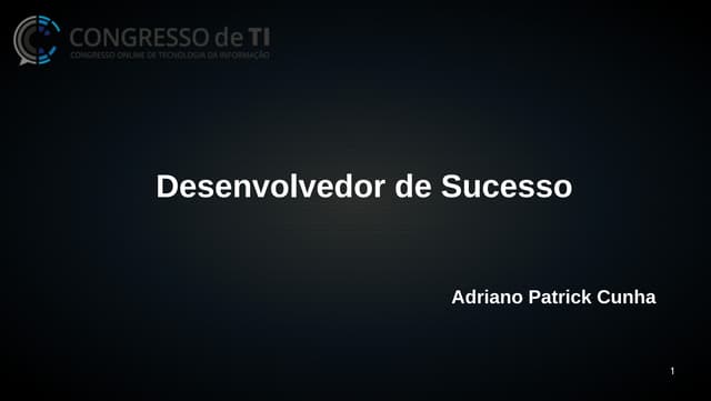 Congresso TI - Qualidade de Código.