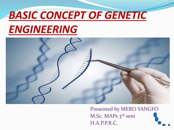 Genetic Engineering for Grade 11 Earth and Life Science Class Quart | PPTX