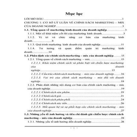 Một số giải pháp nhằm hoàn thiện công tác marketing mix tại công ty văn phòng phẩm