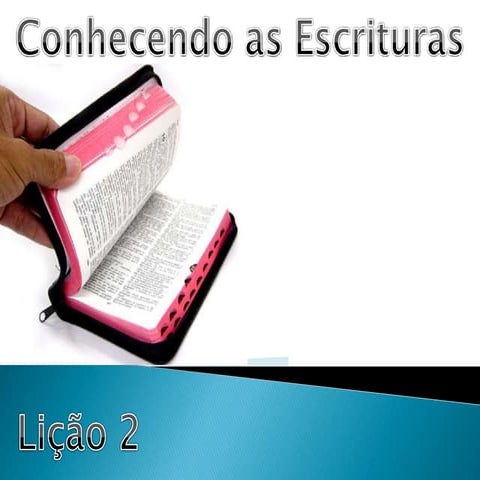 Conhecendo as escrituras   slide share