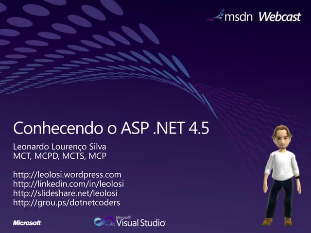 Conhecendo o ASP .NET 4.5 | PPT