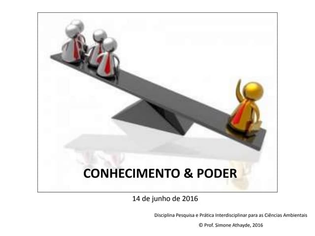 Aula 2. Conhecimento e Poder