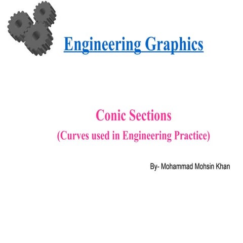 The presentation describes about the cone in engineering graphicsppt