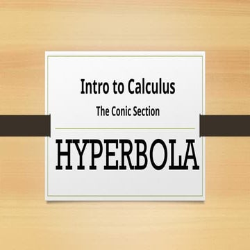 Conic Section - Hyperbola Presentation.pptx