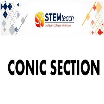 Conic sections circles - STEM TEACH