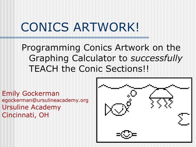 Conics Ppt