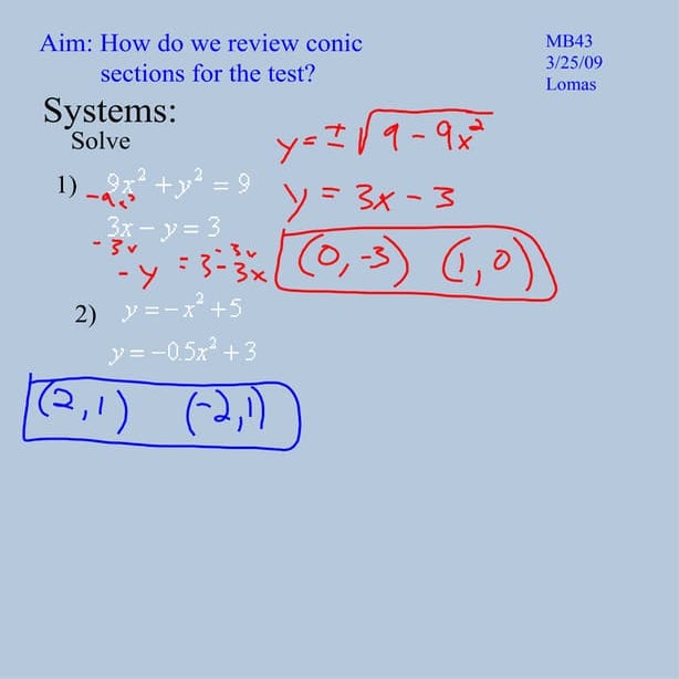 Lines in the plane algorithm. | PPTX