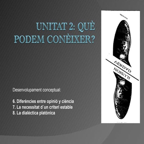 Sòcrates i sofistes. Coneixement