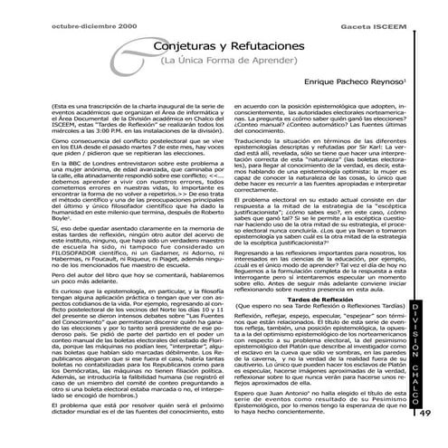 Conjeturas Y Refutaciones | PDF